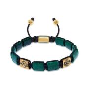 Dorje Flatbead Collection - Green African Jade and Gold
