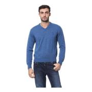 Blå Merinouldssweater