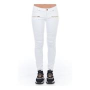 White Cotton Jeans Pant