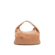 Brugt Brun Læder Bottega Veneta Hobo Taske