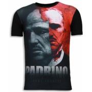 El Padrino Digital Rhinestone - Herre T-Shirt - 5971