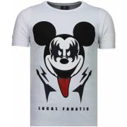 Kiss My Mickey Rhinestone - Herre T-Shirt - 5771W