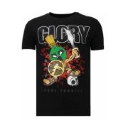 Glory Martial Rhinestone - Herre T-shirt - 13-6232Z