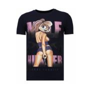 Milf Hunter Rhinestone - Herre T-shirt - 13-6233N