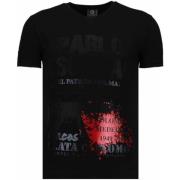 Pablo Escobar Narcos Rhinestone - Herre T-shirt - 5782Z