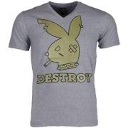 Bunny Destroy - Herre T-shirt - 1334G