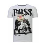 Billionaire Boss Rhinestone - Herre T-shirt - 13-6205W