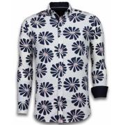 Skjorte med blomsterprint - Elegante sommerskjorter - 2034