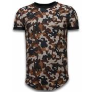 Camoufleret Moderne Lang Pasform - Herre T-Shirt - 111B