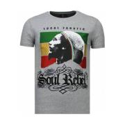 Soul Rebel Bob Rhinestone - Herre T-Shirt - 5778G
