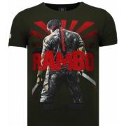 Rambo Shine Rhinestone - Herre T-shirt - 5769G