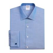 Blå Slim Fit Non-Iron Stretch Supima Cotton Pinpoint Oxford-Cloth Skjo...