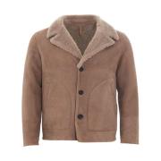 Brun Shearling Jakke