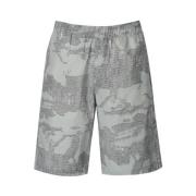 Grå Camouflage Bermuda Shorts