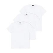 Hvid Logo Crewneck T-Shirt 3-Pakke