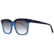 Blå solbriller til kvinder med gradientlinser