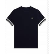 Blå Opgraderings Herre T-Shirt med Ikonisk Logo