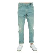 Slim-fit Blå Denim Jeans