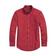 Slim Oxford Skjorte i Sunrise Red