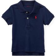 Kortærmet Polo Shirt, Marineblå, Sporty Stil