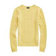 Julianna Cashmere Twist Sweater - Fall Yellow