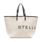 Hvid Tote Taske med Stella McCartney Logo