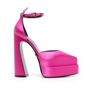Hot Pink Krystal Mary Jane Platform Sandaler