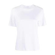 Hvid Bomuld T-shirt - Klassisk Stil