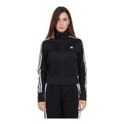 Sort zip-up hættetrøje med autentisk adidas stil