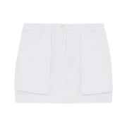 Skirt Pocket-Detail Miniskirt