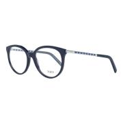 Blå Runde Optiske Briller til Kvinder