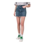 Moderne Denim Mini Nederdel