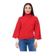 Rød Flared Sweater fra Emporio Armani