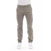 Trend Beige Bomuld Cargo Jeans Pant