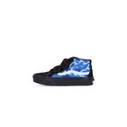 Glow Lightning Black/Blue Mid Sneaker