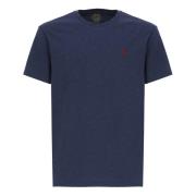 Navy Blue Bomuld T-Shirt til Mænd
