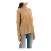 Cashmere Sweater med Pegasus Broderi