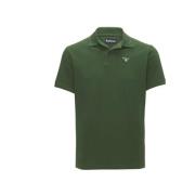 Tartan Pique Polo Shirt i Racing Green