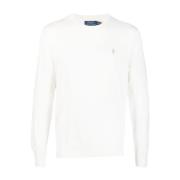 Broderet Logo Sweater i Hvid
