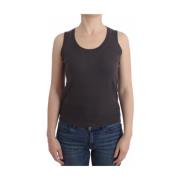 Brun Strikket Tank Top