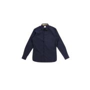 Marineblå strækbomuldsskjorte - Sherfield