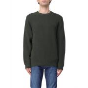 Mørke Militærgrønne Bomuldssweaters