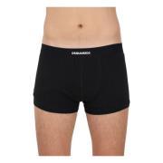 Sort herre boxershorts med logo elastik