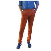 Slim Fit Fløjl Bomuld Chino Bukser