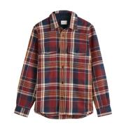 Casual Bordeaux Overshirts