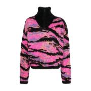 Multifarvet Jacquard Tiger Sweater