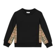 Sorte sweaters med Vintage Check-paneler