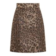 Leopard Print Short Skirt