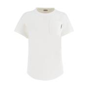 Broderet bomuld T-shirt