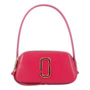 Læbestift Pink Saffiano Læder Håndtaske